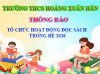 Tổ chức hoạt động đọc sách trong hè 2026